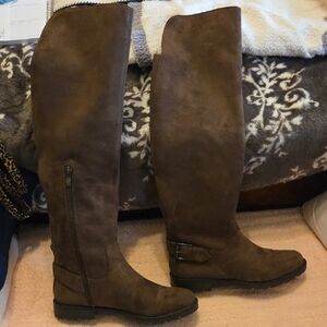 Chic Brown Over the Knee Boots